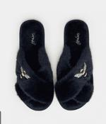 Joules Honey  Faux  Fur  Sliders - s image