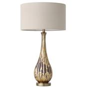 Santiago Glass Table Lamp and Shade - Collection Only image