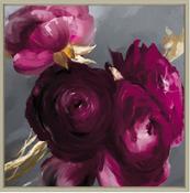 Plum Ranunculus Framed Art