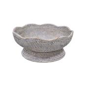 Scallop Fruit Bowl - Natural White Wash