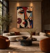 Broken Reflections Abstract Canvas