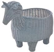 Rattan Unicorn Storage Basket - Ocean Dust image