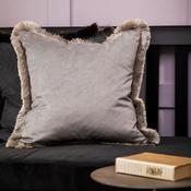 Lapis Velvet Fringed Cushion image