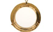 Port Hole Mirror Gold image