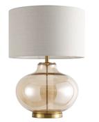 Rene Cognac Glass Table Lamp - Collection Only image