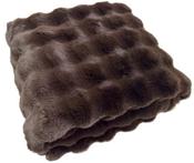 Raffles Chocolate Faux Fur Throw