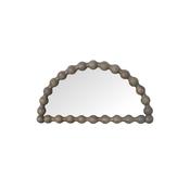 Bobbin Greywash Half Moon Mirror