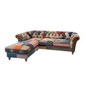 Bramble Patchwork 3 Seater Chaise Sofa NEW PRICE image