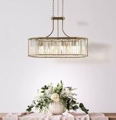 Victoria Oval Crystal Pendant