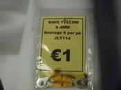 Ring Yellow 8.4mm Pack of 6 image