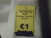 Blue Male Push-On Pack of 10