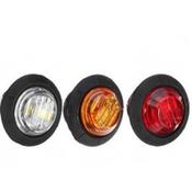 LED Red Button Marker Light Pair image
