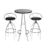 Black High Table Set