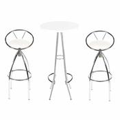 White High Table Set