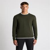 Crew Neck Jumper By Remus - 36 Khaki - S
