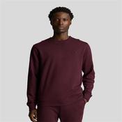 Tonal Eagle Crew Neck Sweatshirt - Burgundy - L image