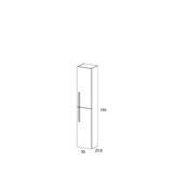 Sonas Smart 30Cm Wall Column - Gloss White