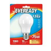 Eveready 10.5W (75W) E27 Gls Led Light Bulb Warm White
