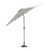 Garden Collection Aluminium Outdoor Parasol With Tilt 3M Grey image