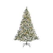 Everlands Imperial Pine Snowy Pre-Lit Christmas Tree Warm White 8Ft / 240Cm image