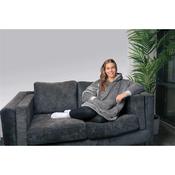 Home Collections Oversized Soft Machine Washable Electric Heated Hoodie Grey