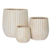 Kae Handmade Sand Fibre Clay Planter Set 44Cm
