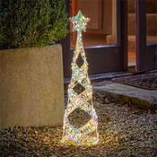 Three Kings Opalight Festive Lamp Post Plug-In 80Cm Led Warm White