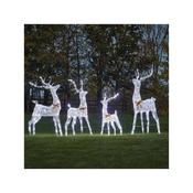 Glittertwist Reindeer 115Cm Silver Lv