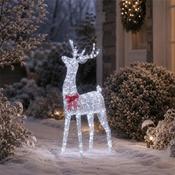 Glittertwist Silver Reindeer 140Cm, Lv