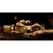 Snowing Icicle Lights 960 Warm White - 4 Way image