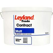Leyland Contract Matt Paint White 10L image