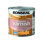 Ronseal Interior Varnish Satin Light Oak 750Ml 