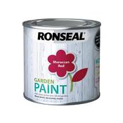 Ronseal Garden Paint 250Ml Moroccan Red image
