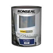 Ronseal Upvc Paint Satin 750Ml Royal Blue image