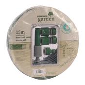 Kingfisher Garden 15M Hose And Spray Nozzle Set image