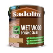 Sadolin Wet Wood Decking Stain | Light Oak - 2.5L image