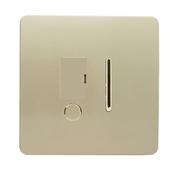 Trendi 13 Amp Fused Spur With Flex Outlet Gold