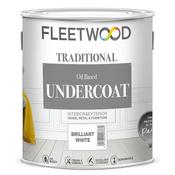 Fleetwood Oil-Based Undercoat 1L Brilliant White