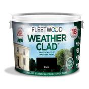 Fleetwood Weatherclad Exterior Paint 10L - Black 10L