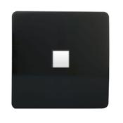 Trendi 1 Gang Cat 3 Telephone Slave Socket Black