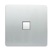 Trendi 1 Gang Cat 3 Telephone Slave Socket In Silver