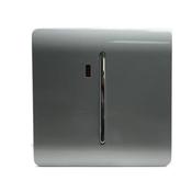 Trendi 1 Gang 45 Amp Cooker Switch With Neon Silver