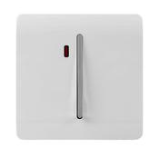 Trendi 1 Gang 45 Amp Cooker Switch With Neon White