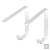 Bg Home D-Line Hook Brackets White 3Mm 22X14.5Cm X 3Prs