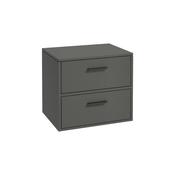 Sonas Finland 60Cm Unit With Counter Top Matt Dolphin Grey - Black Handle