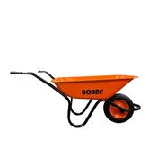 Bobby Steel Wheelbarrow Orange Heavy Duty image