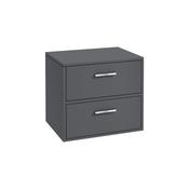 Sonas Finland 60Cm Unit With Counter Top Matt Midnight Grey - Chrome Handle
