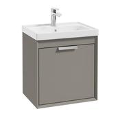 Sonas Fjord Khaki Matt 50Cm Wall Hung Vanity Unit - Chrome Handle image
