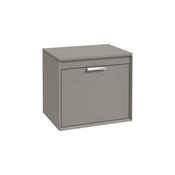 Sonas Fjord 60Cm Unit With Counter Top Matt Khaki - Chrome Handle