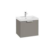 Sonas Stockholm Khaki Matt 50Cm Wall Hung Vanity Unit - Chrome Handle